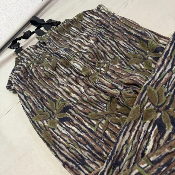 Cablelas Dry-Plus Coverall Me Brown Fleece Tree Bark Camo Insulate Hunt USA 3XL